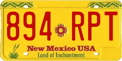 NM license plate 894RPT