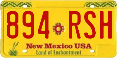 NM license plate 894RSH