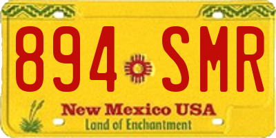 NM license plate 894SMR