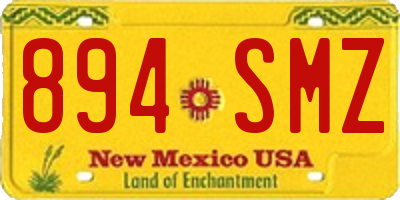 NM license plate 894SMZ