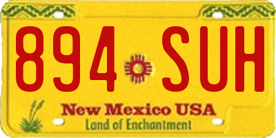 NM license plate 894SUH