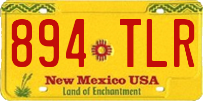 NM license plate 894TLR
