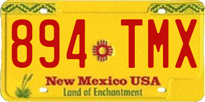NM license plate 894TMX