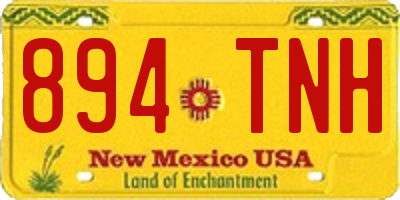 NM license plate 894TNH