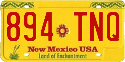 NM license plate 894TNQ