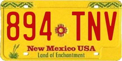 NM license plate 894TNV