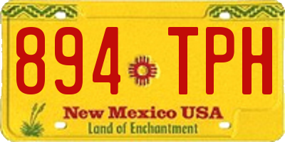 NM license plate 894TPH