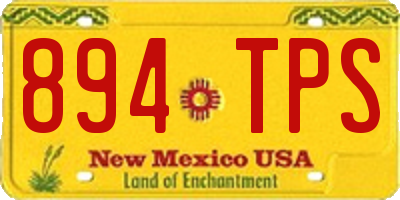 NM license plate 894TPS