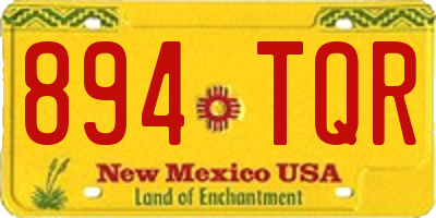 NM license plate 894TQR