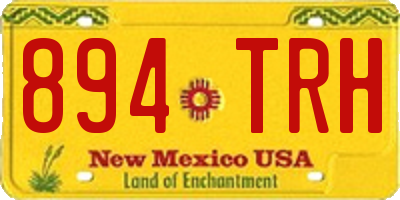 NM license plate 894TRH