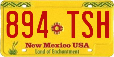 NM license plate 894TSH