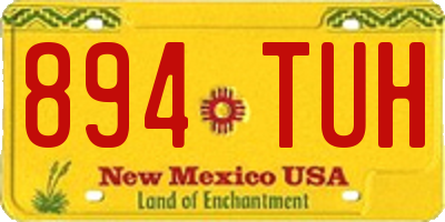 NM license plate 894TUH