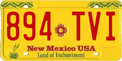 NM license plate 894TVI