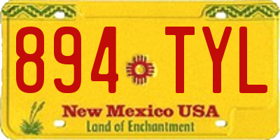 NM license plate 894TYL