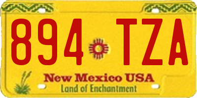 NM license plate 894TZA