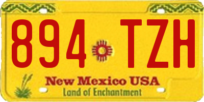 NM license plate 894TZH