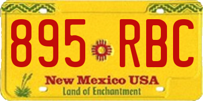 NM license plate 895RBC