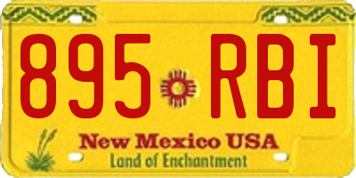 NM license plate 895RBI
