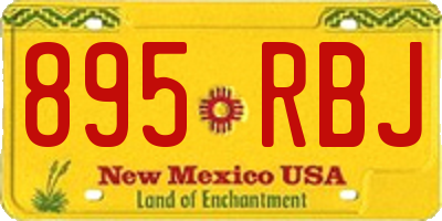 NM license plate 895RBJ
