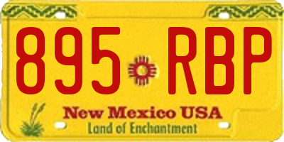 NM license plate 895RBP