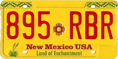 NM license plate 895RBR