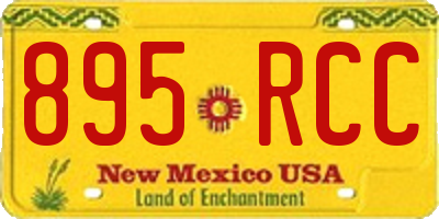 NM license plate 895RCC