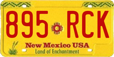 NM license plate 895RCK