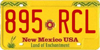 NM license plate 895RCL