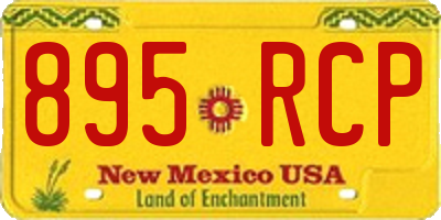 NM license plate 895RCP