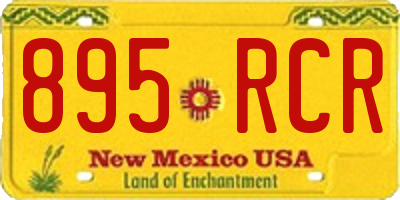 NM license plate 895RCR