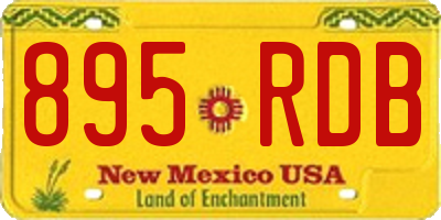 NM license plate 895RDB