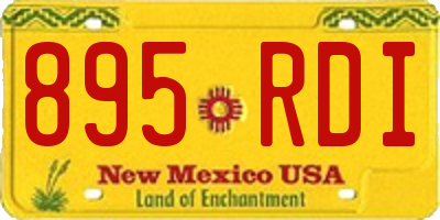 NM license plate 895RDI