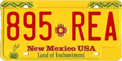 NM license plate 895REA
