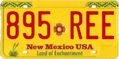 NM license plate 895REE