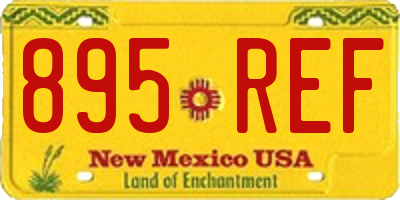 NM license plate 895REF