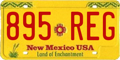 NM license plate 895REG
