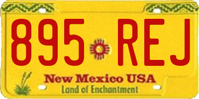 NM license plate 895REJ