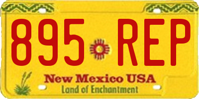 NM license plate 895REP