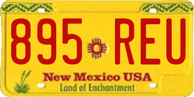 NM license plate 895REU