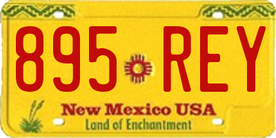 NM license plate 895REY