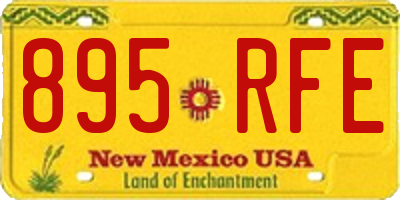 NM license plate 895RFE