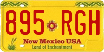 NM license plate 895RGH