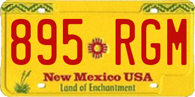 NM license plate 895RGM