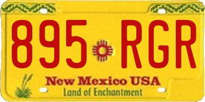 NM license plate 895RGR