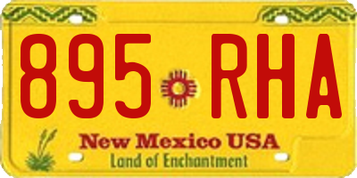 NM license plate 895RHA