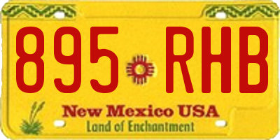NM license plate 895RHB