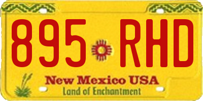NM license plate 895RHD