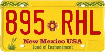 NM license plate 895RHL