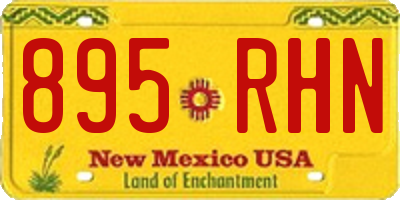 NM license plate 895RHN