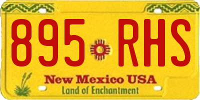 NM license plate 895RHS